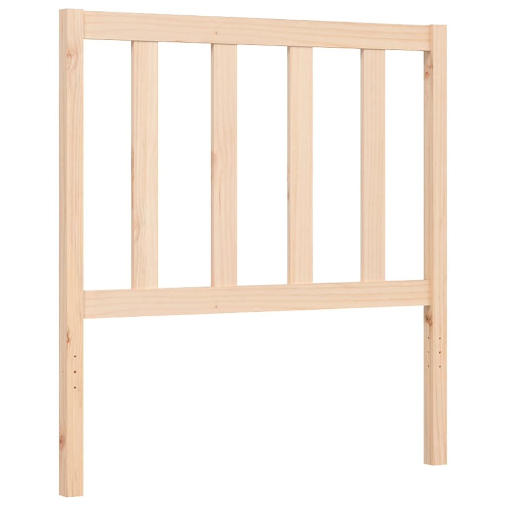 Bed frame without mattress solid pine wood