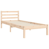 Bed frame without mattress solid pine wood