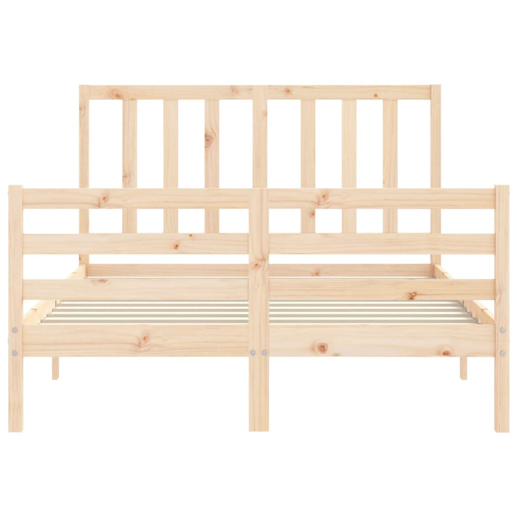 Cadre de lit sans matelas 140x190 cm bois de pin massif