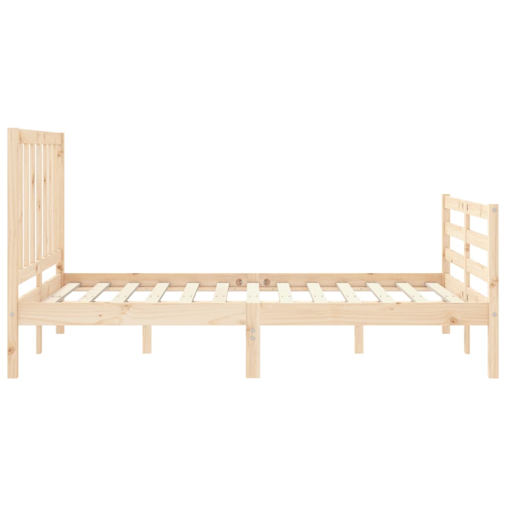 Cadre de lit sans matelas 140x190 cm bois de pin massif