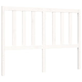 Bed frame without white mattress 140x190 cm solid pine wood