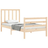 Cadre de lit sans matelas 90x200 cm bois de pin massif