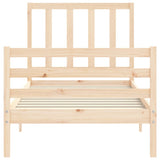 Cadre de lit sans matelas 90x200 cm bois de pin massif