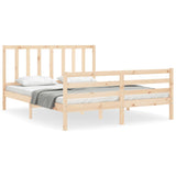 Bed frame without mattress 160x200 cm solid pine wood