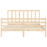 Cadre de lit sans matelas 160x200 cm bois massif de pin