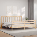 Cadre de lit sans matelas 200x200 cm bois massif de pin