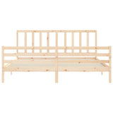 Cadre de lit sans matelas 200x200 cm bois massif de pin