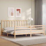 Bed frame without mattress 200x200 cm solid pine wood