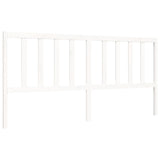 Cadre de lit sans matelas blanc 200x200 cm bois massif de pin