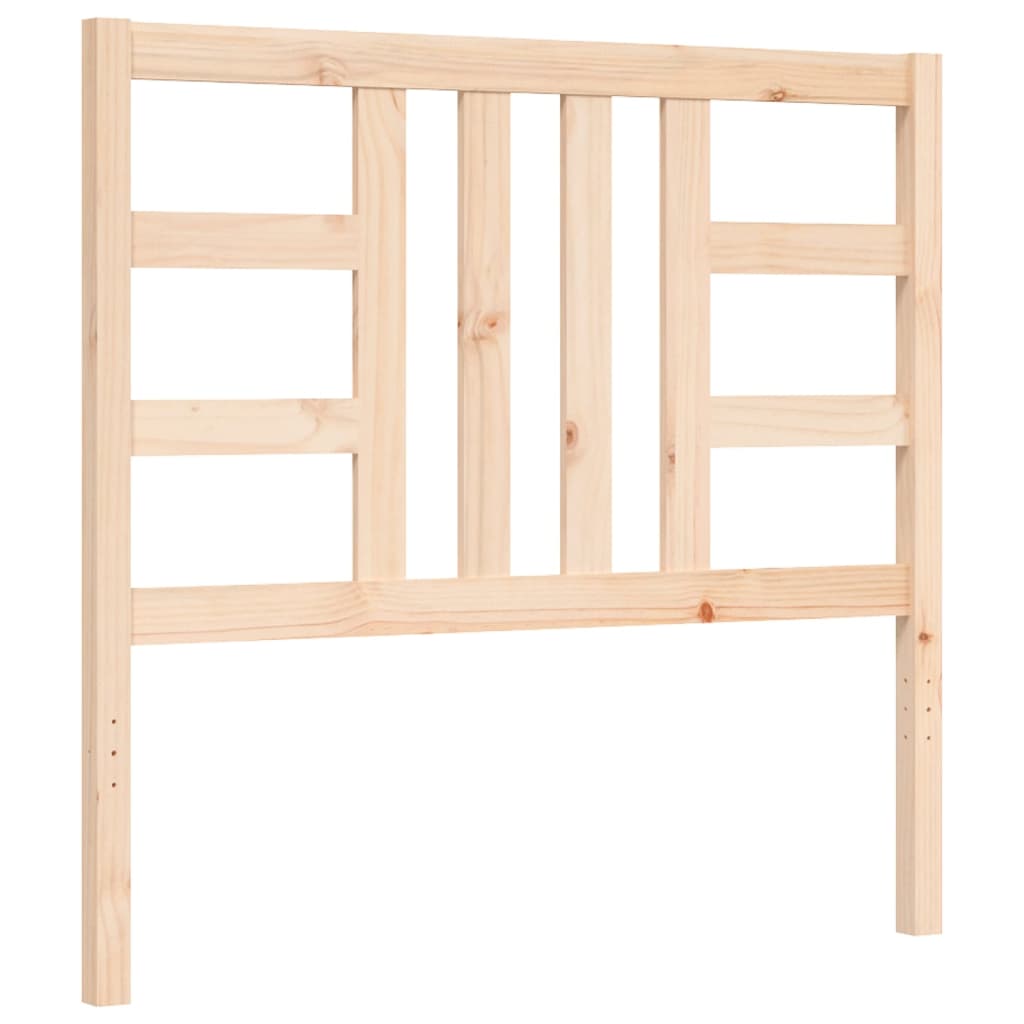 Bed frame without mattress solid pine wood