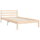 Bed frame without mattress solid pine wood