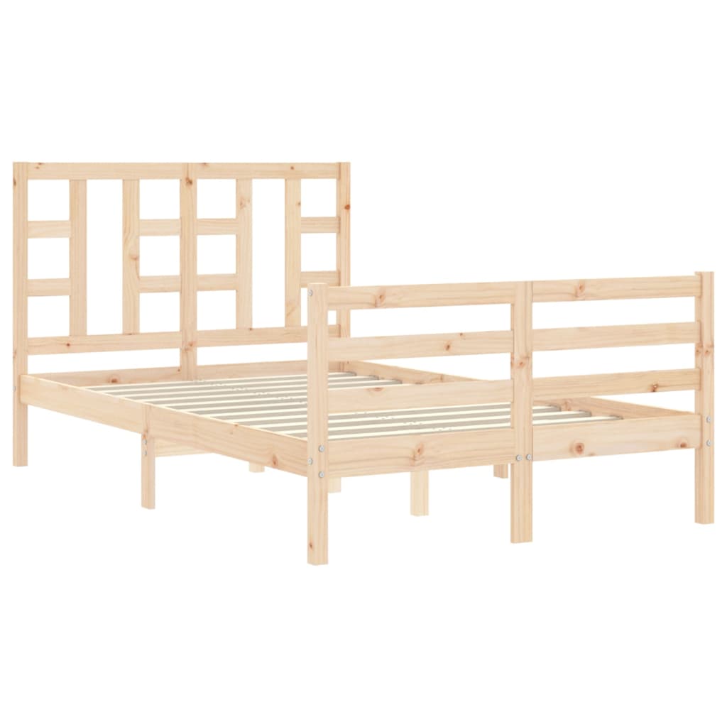 Cadre de lit sans matelas bois de pin massif