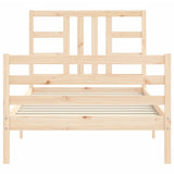 Cadre de lit sans matelas 90x200 cm bois de pin massif