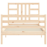 Cadre de lit sans matelas 100x200 cm bois massif de pin