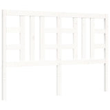 Cadre de lit sans matelas blanc bois de pin massif