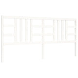 Bed frame without mattress white 200x200 cm solid wood