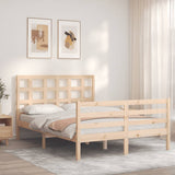 Cadre de lit sans matelas bois massif