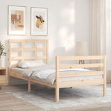 Bed frame without mattress 100x200 cm solid wood