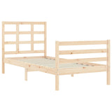 Cadre de lit sans matelas 100x200 cm bois massif