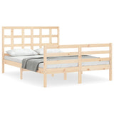 Cadre de lit sans matelas 120x200 cm bois massif