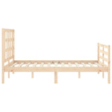 Cadre de lit sans matelas 140x200 cm bois massif