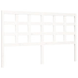 Cadre de lit sans matelas blanc 160x200 cm bois massif