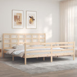 Cadre de lit sans matelas bois massif