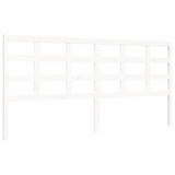 Cadre de lit sans matelas blanc 200x200 cm bois massif