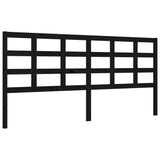 Cadre de lit sans matelas noir 200x200 cm bois massif