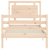 Cadre de lit sans matelas 100x200 cm bois massif