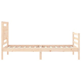 Cadre de lit sans matelas 100x200 cm bois massif