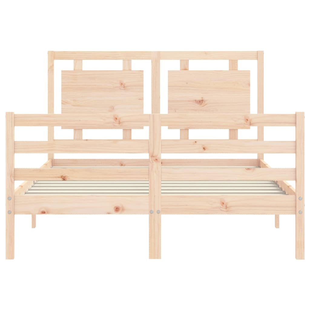 Cadre de lit sans matelas 120x200 cm bois massif