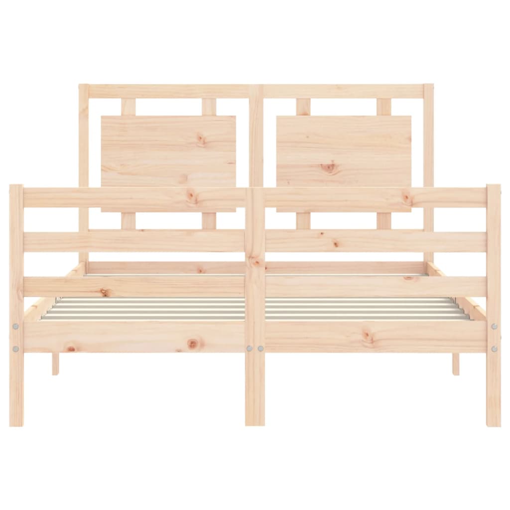 Cadre de lit sans matelas 140x200 cm bois massif