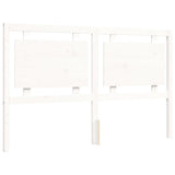 Cadre de lit sans matelas blanc bois de pin massif