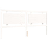 Cadre de lit sans matelas blanc 200x200 cm bois massif