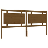 Cadre de lit sans matelas marron miel 200x200 cm bois massif