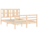 Cadre de lit sans matelas bois massif