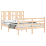 Cadre de lit sans matelas bois massif