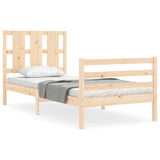 Cadre de lit sans matelas 90x200 cm bois massif