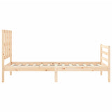 Cadre de lit sans matelas 90x200 cm bois massif