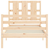 Cadre de lit sans matelas 90x200 cm bois massif