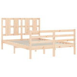 Cadre de lit sans matelas 120x200 cm bois massif