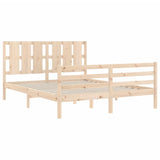 Cadre de lit sans matelas bois massif