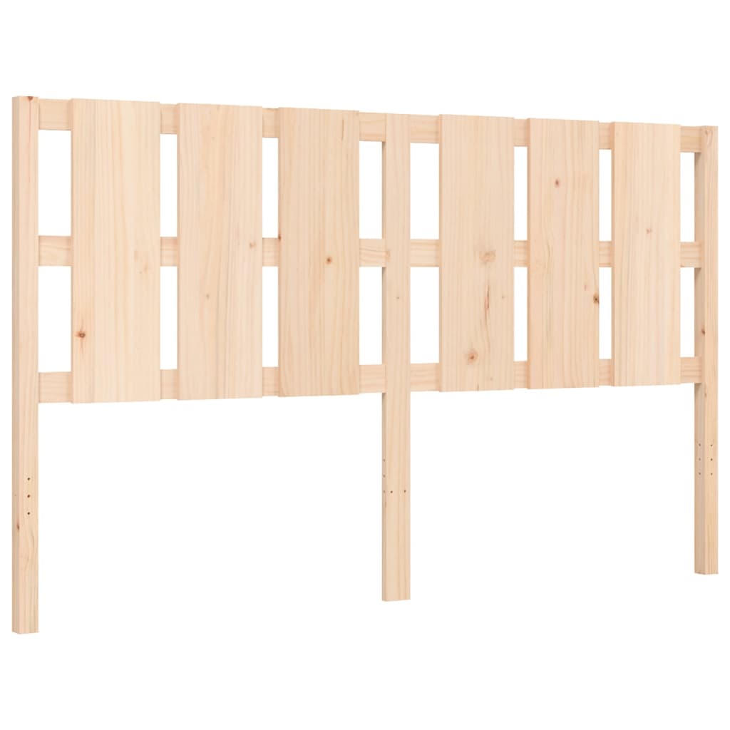 Bed frame without mattress 160x200 cm solid wood