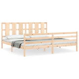 Cadre de lit sans matelas bois massif