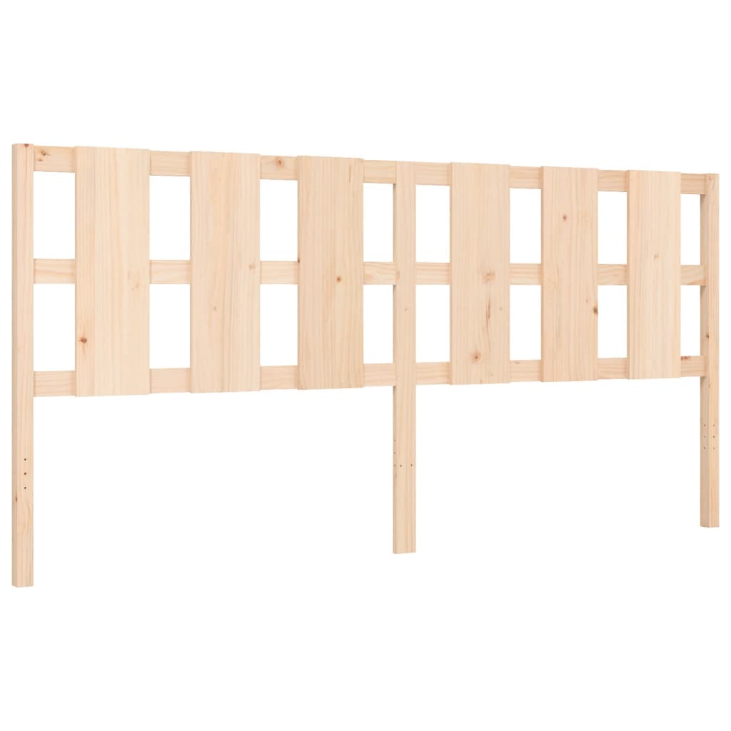 Bed frame without mattress 200x200 cm solid wood