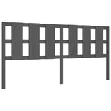 Bed frame without mattress gray 200x200 cm solid wood