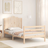 Cadre de lit sans matelas 100x200 cm bois massif