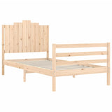 Cadre de lit sans matelas 100x200 cm bois massif