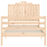 Cadre de lit sans matelas 100x200 cm bois massif